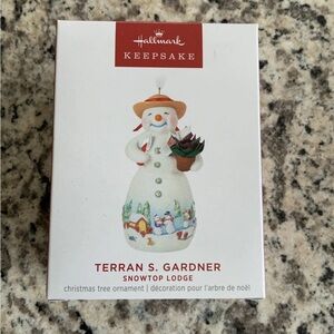 2023 Hallmark Snowtop Lodge Terran S. Gardner Porcelain Ornament 19th in Series
